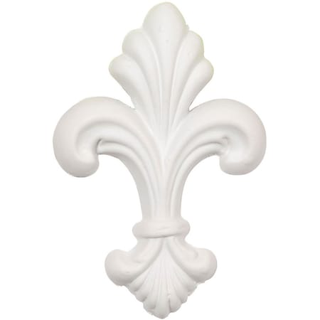 Ekena Millwork 2 3/4"W x 4"H x 1/2"P Fleur-de-lis Small Onlay ONL04X03X01FL